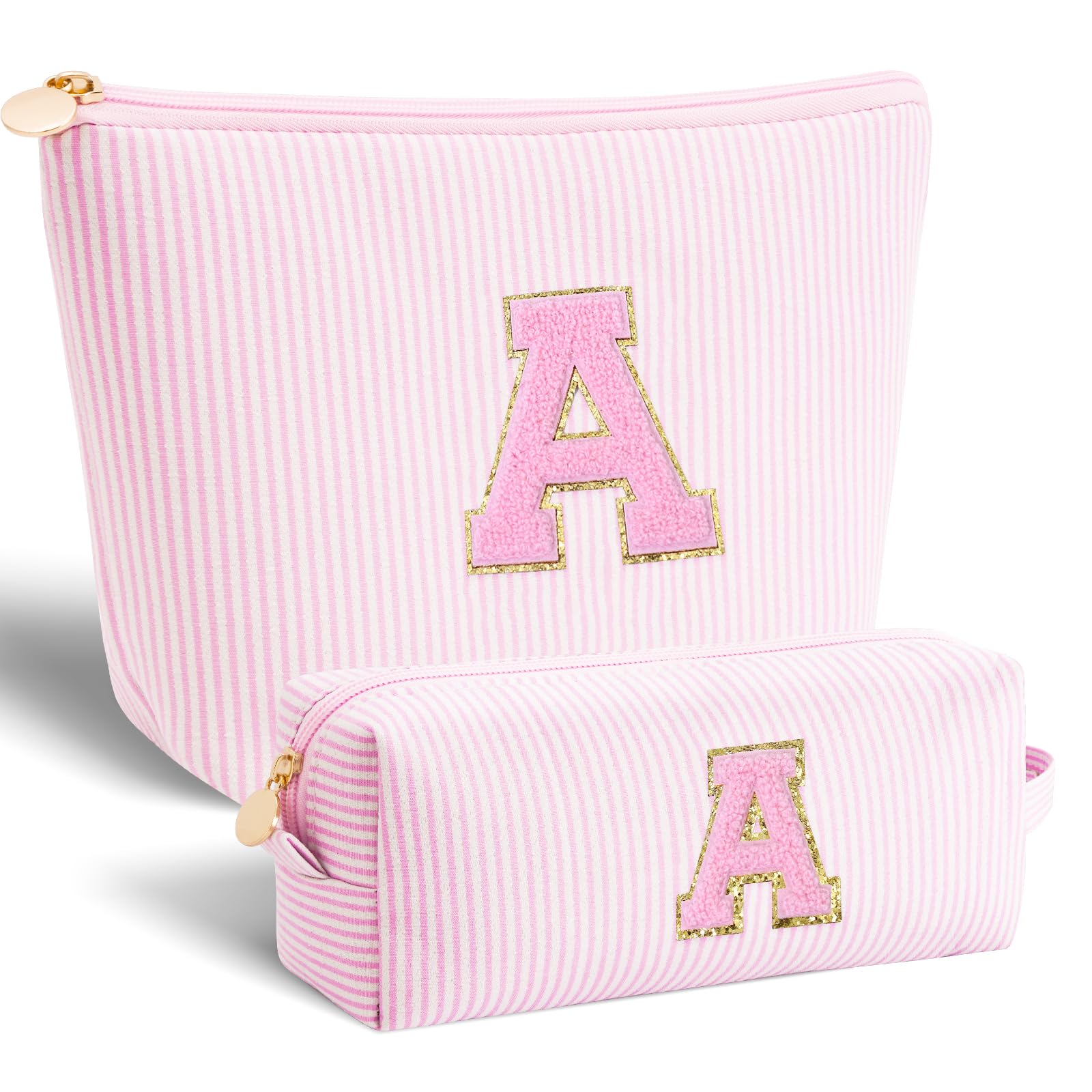Btffitting sac maquillage avec initiales personalisees, cadeau sentimental et pratique.