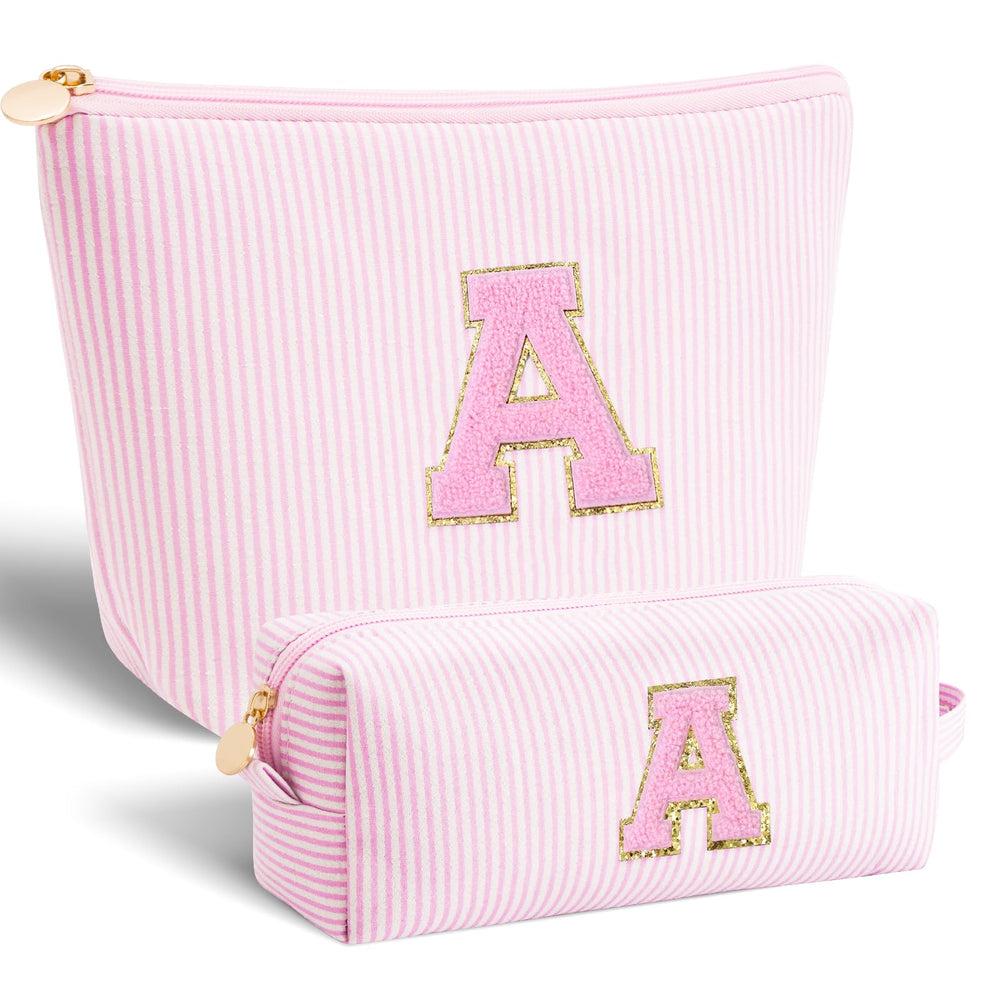 Btffitting sac maquillage avec initiales personalisees, cadeau sentimental et pratique.