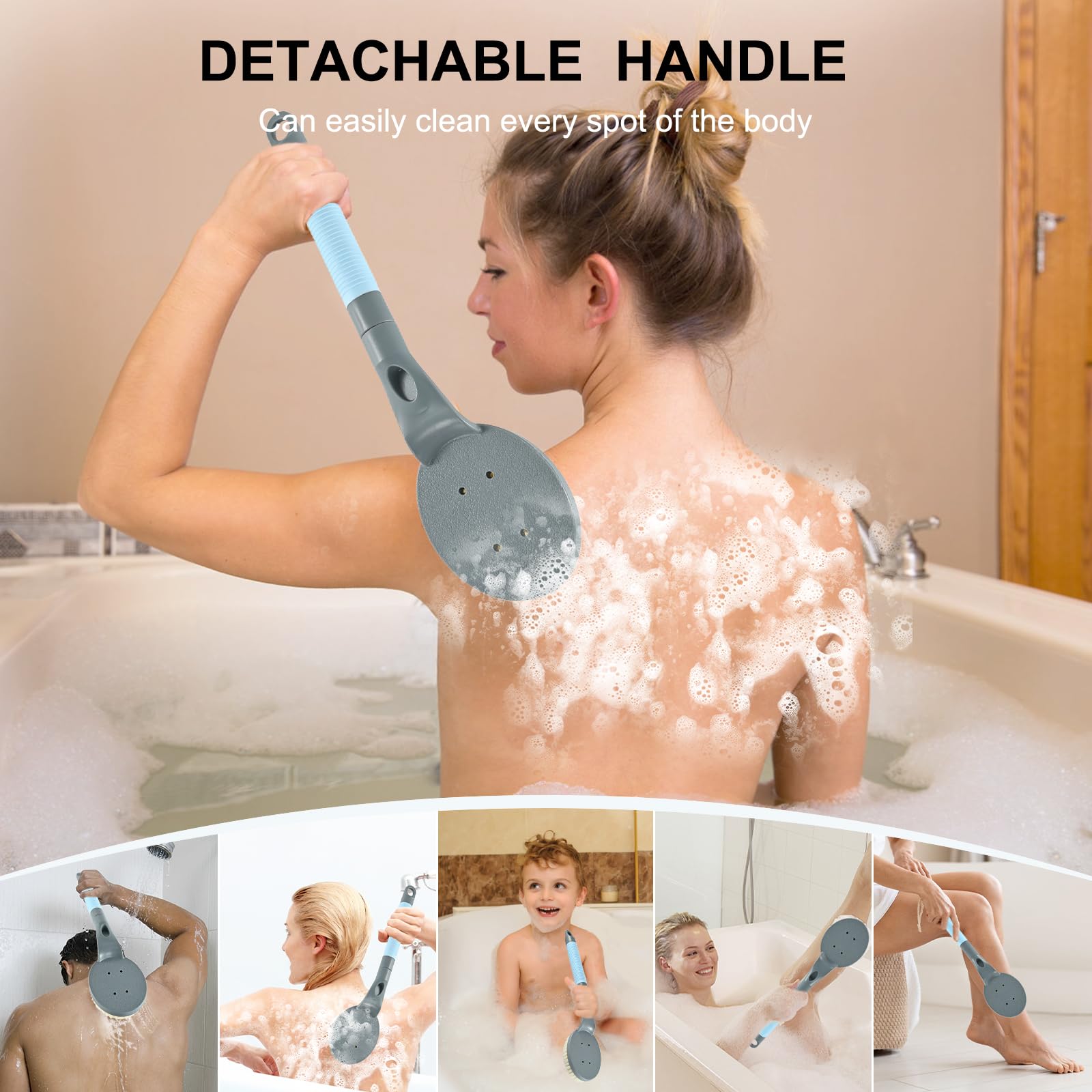 BTideas brins-nylon-exfoliation brosse-dos offre nettoyage efficace et peau douce.