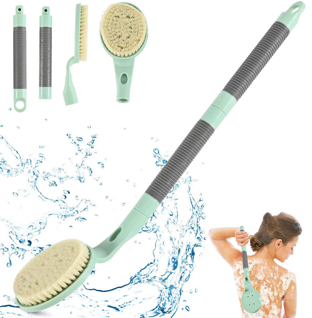 BTideas brosse-dos anti-glisse 21,7 pouces pour un nettoyage sûr sous la douche.