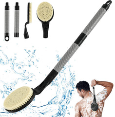 BTideas brosse-dos-douche amovible 21,7 pouces pour une portée accrue et pratique