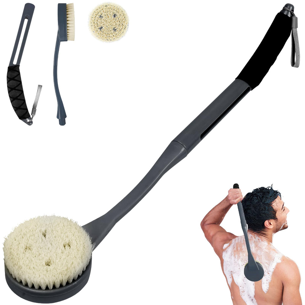 BTideas brosse-dos-poignee-longue-douche, accès facilité et nettoyage en profondeur