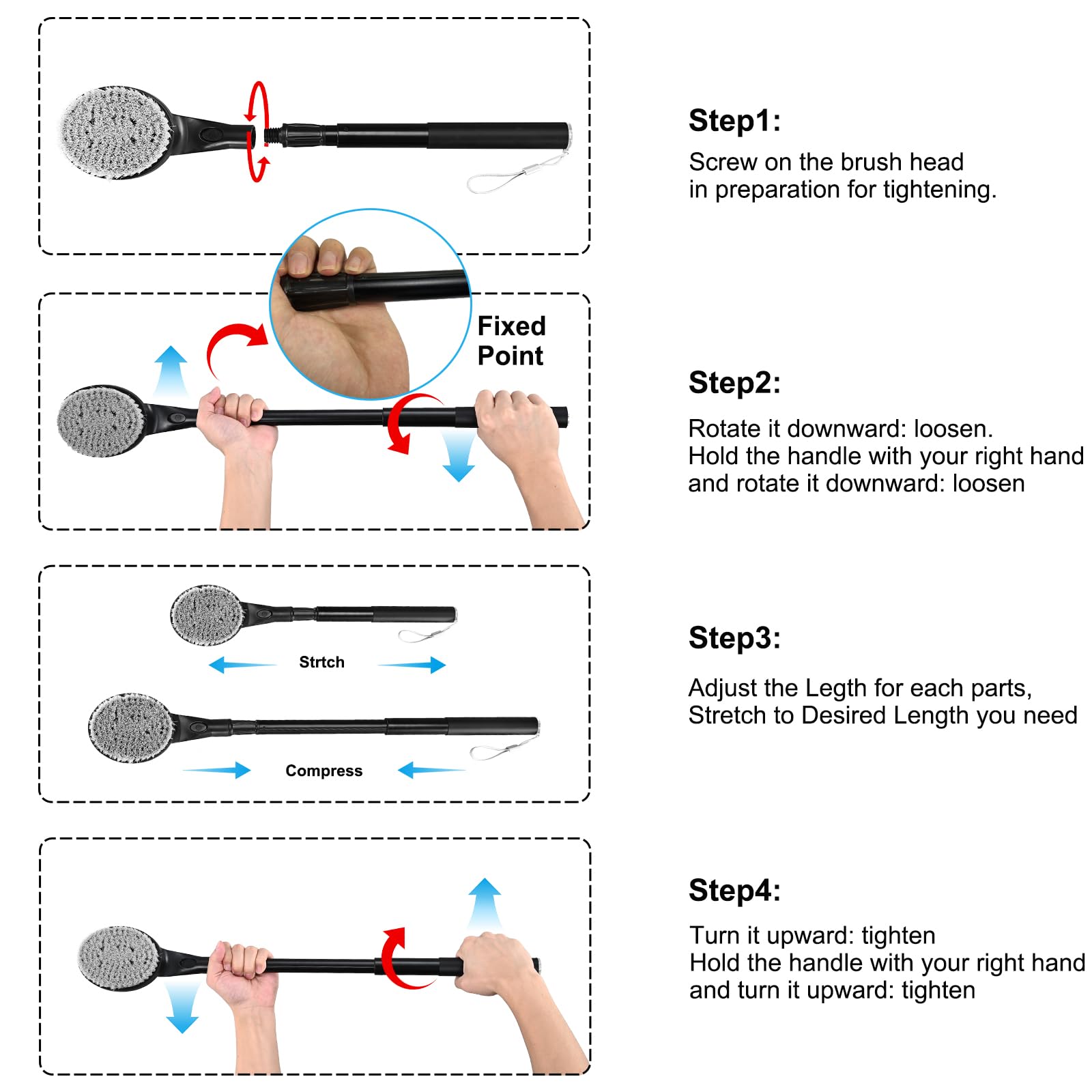 BTideas brosse se démonte en deux parties