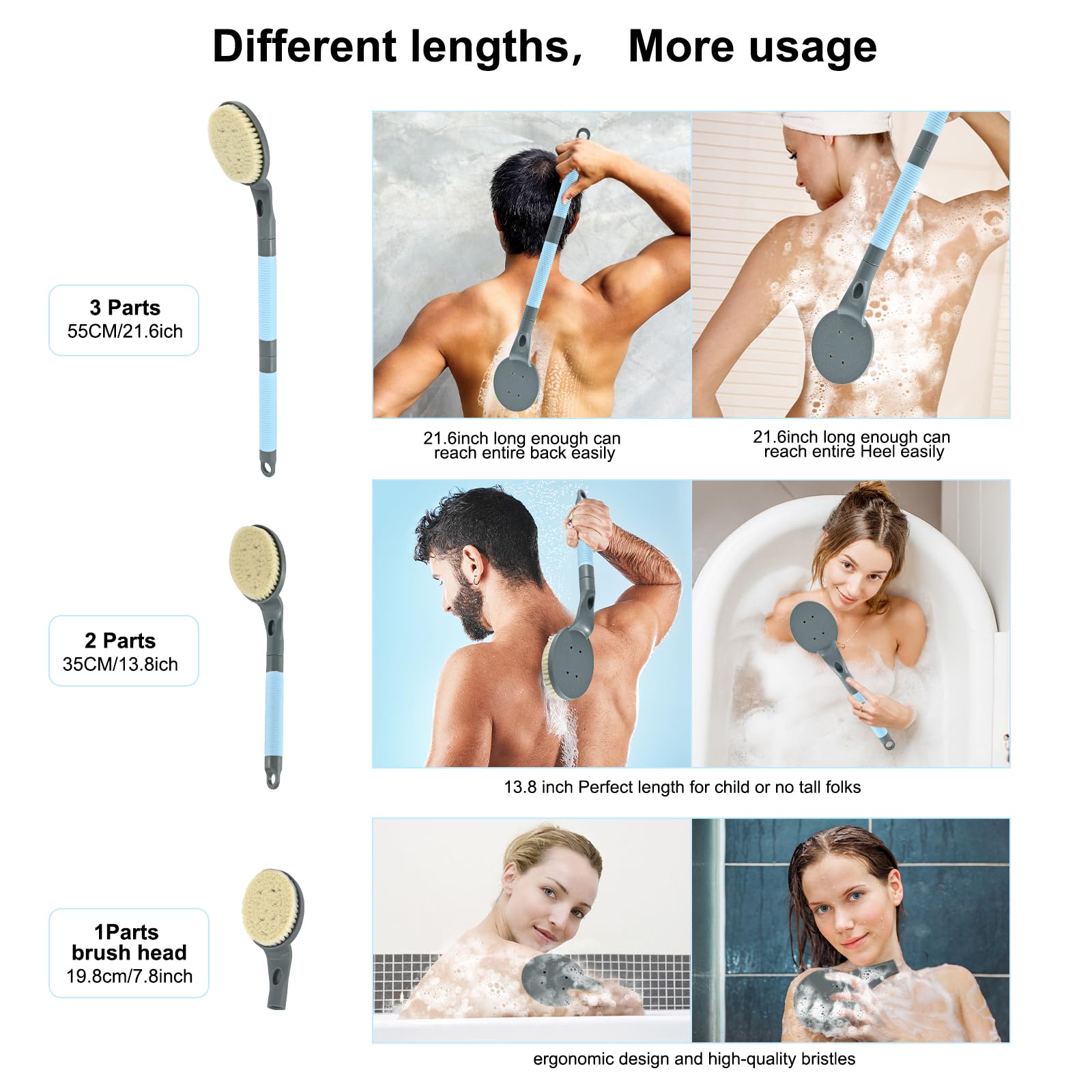 BTideas utilisation-douche-confort brosse-dos rend l hygiène domestique plus simple.