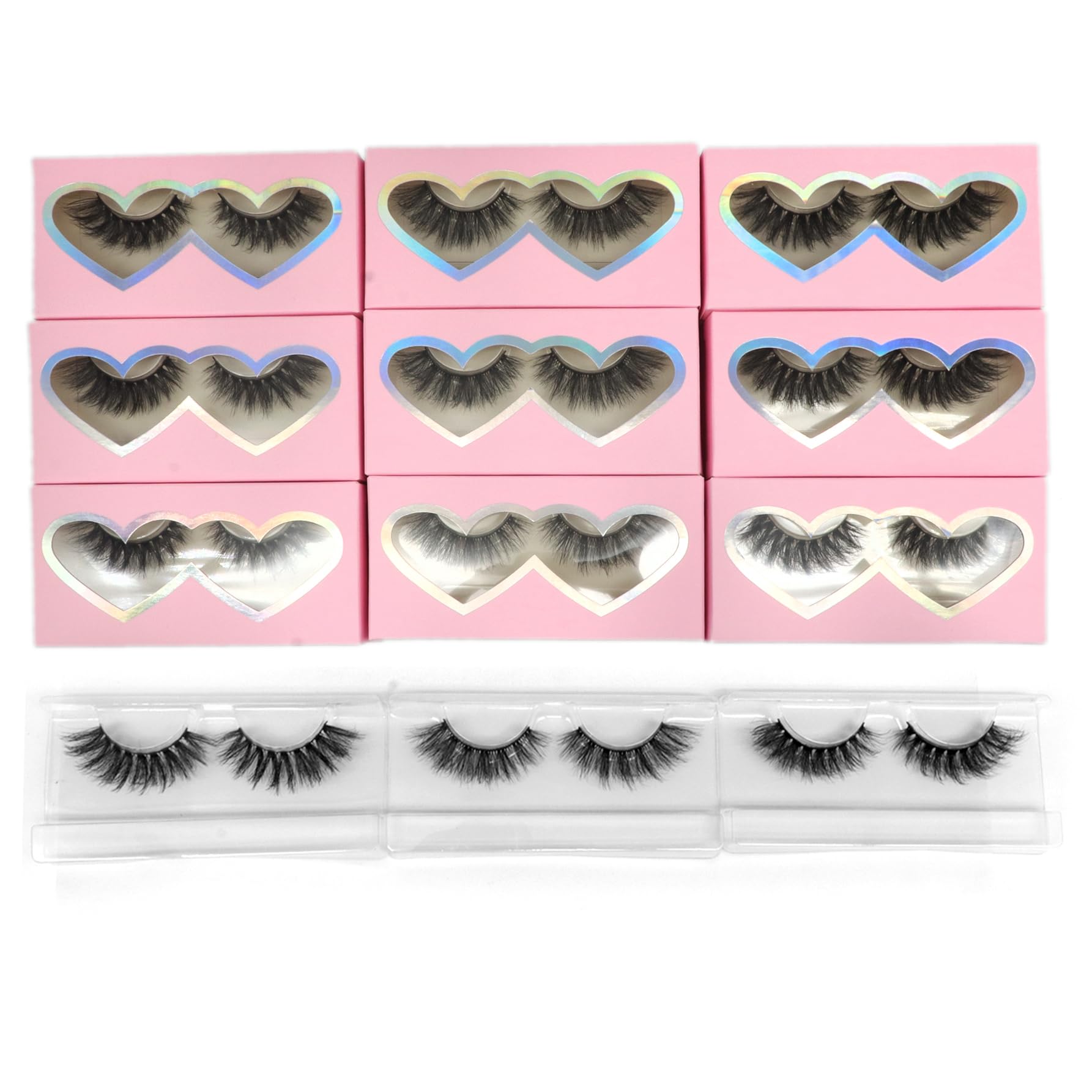 BTLLSSH cils 3D5D bande coton mince pour un port léger.