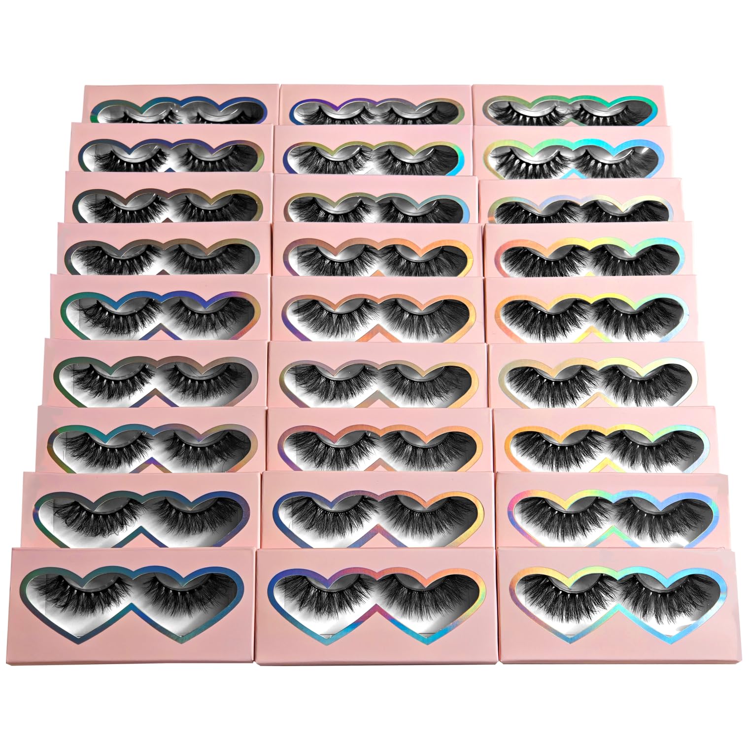 BTLLSSH cils 3D5D croisés duveteux naturel pour un regard volumineux et léger.