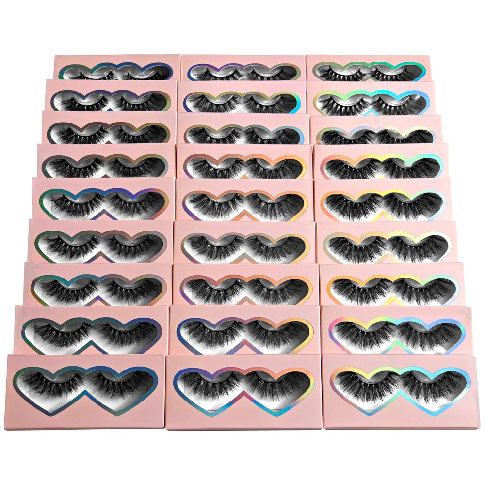 BTLLSSH cils 3D5D croisés duveteux naturel pour un regard volumineux et léger.
