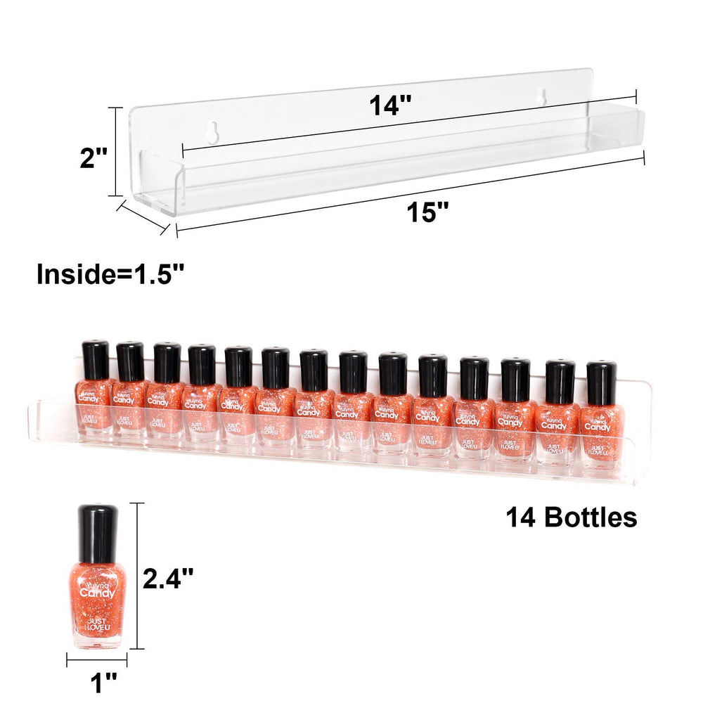 BTremary étagères en acrylique transparentes, rangement pratique et accessibilité rapide.