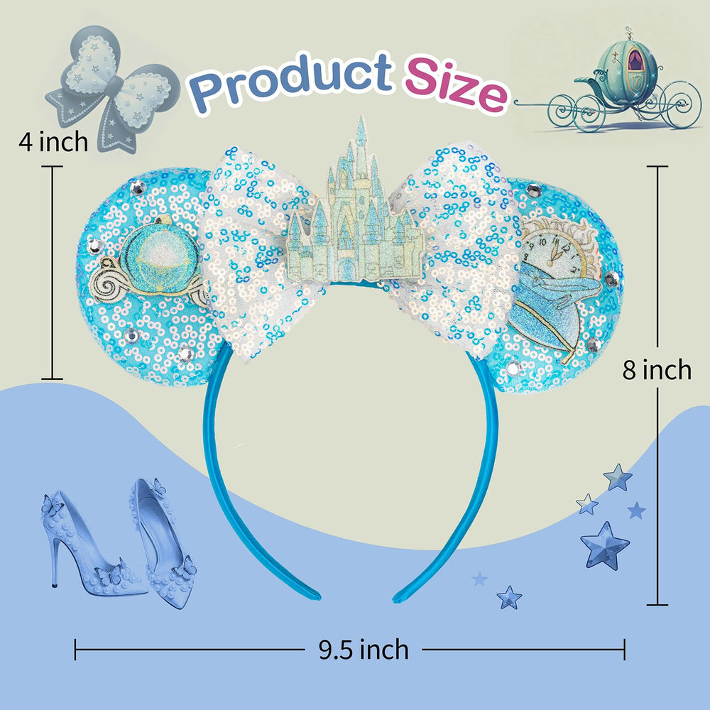 BTXJLLY oreilles souris rembourrées pour un maintien confortable.