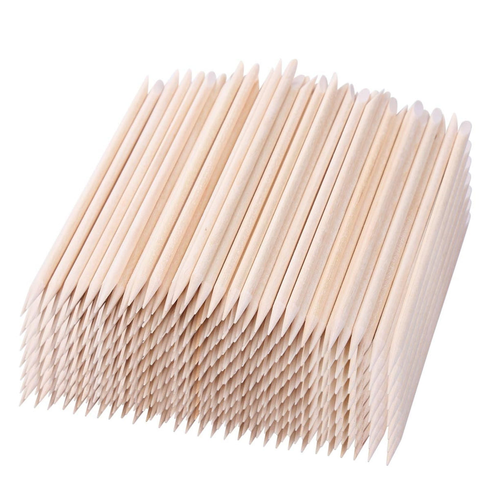 BTYMS batons cuticule orange 4,5 pouces ensemble pratique pour soins des ongles à domicile
