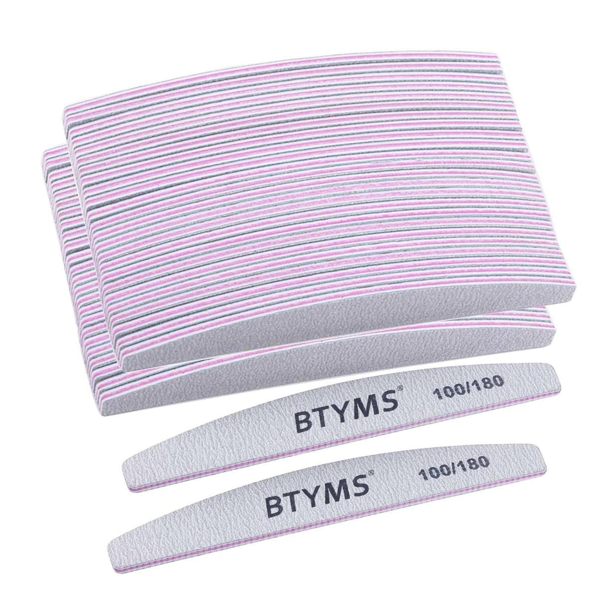 Ensemble de limes à ongles BTYMS, 50 pièces pour tout usage domestique.