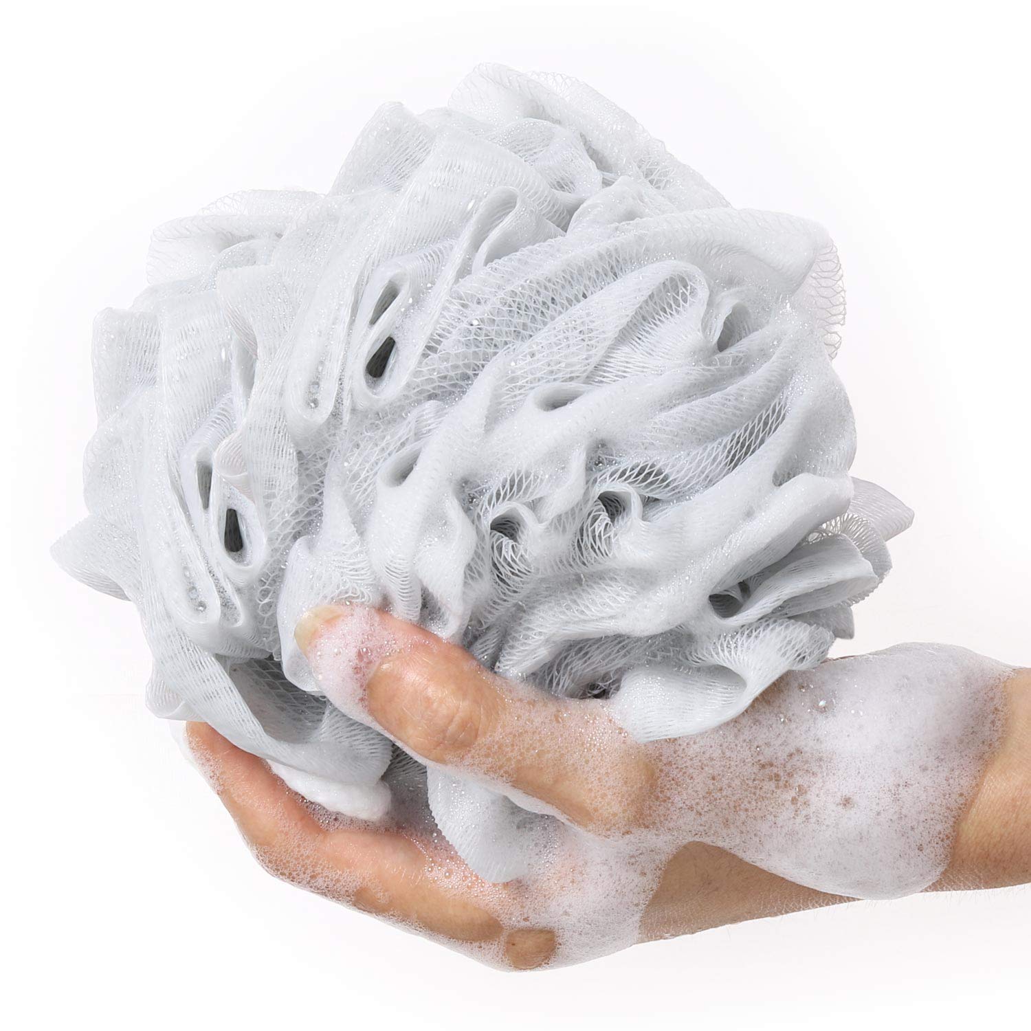 BTYMS éponge-douche maillage dense produit une mousse généreuse