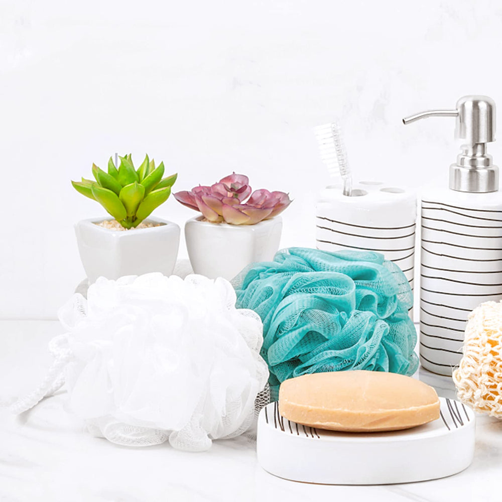 BTYMS éponge-douche maillage dense mousse généreuse et économie