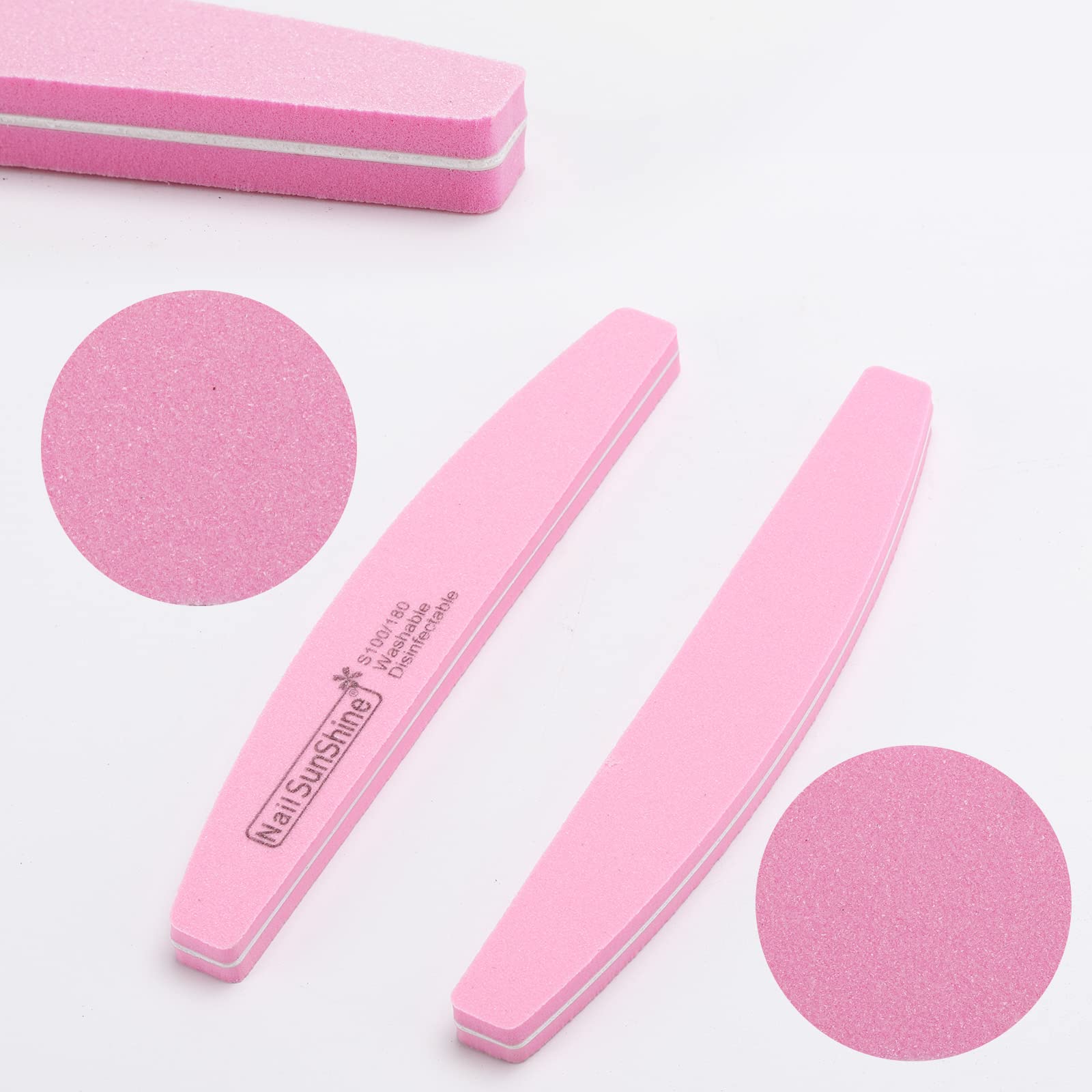 BTYMS tampons de polissage double-face pour buff et préparer avant application UV.