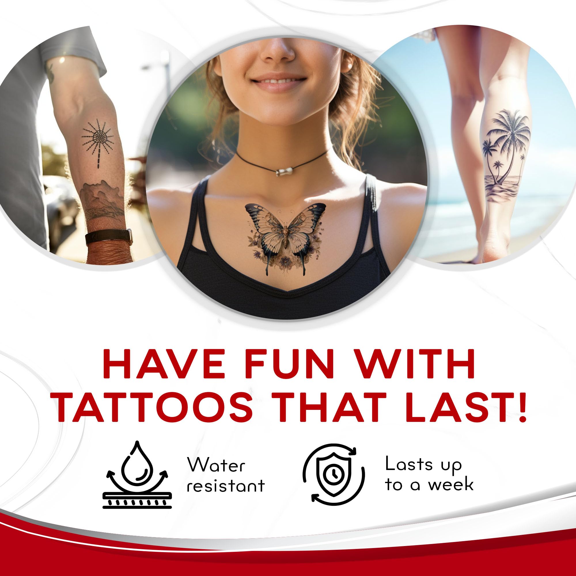 BubblePop water-resistant tattoo paper close-up demonstrates vivid color retention.