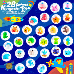 BubbleTail bath bomb reveals a sea animal toy for underwater adventure.