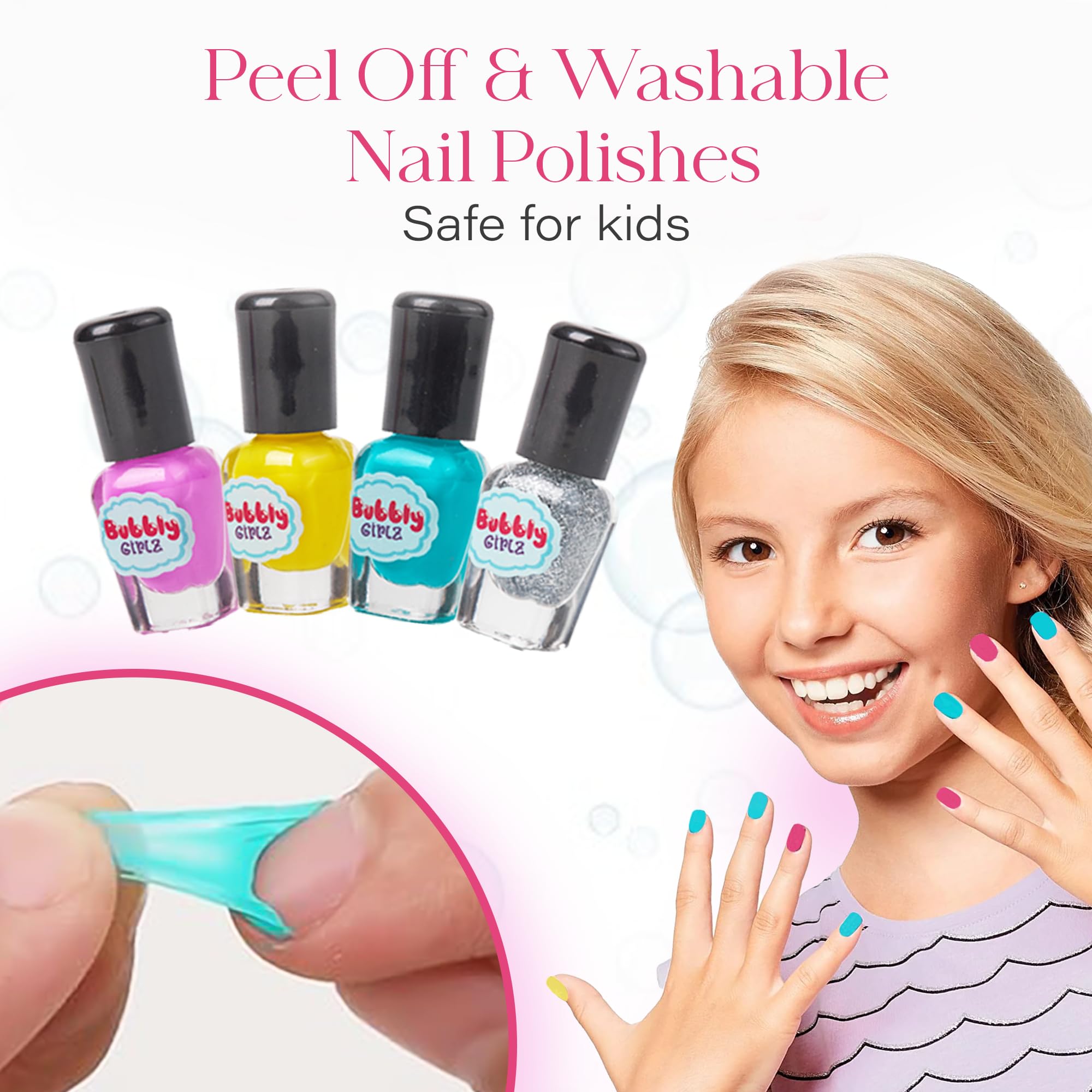 Bubbly Girlz outils pédicure enfant: outils faciles à utiliser pour des ongles soignés