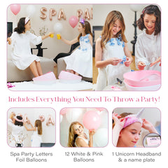 Bubbly Girlz serre-tête licorne: accessoire mignon pour compléter l’expérience spa