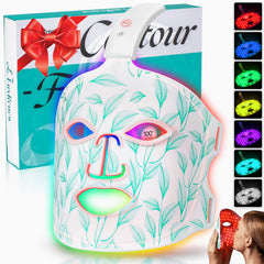 BUBLOC masque LED rouge 850 nm, soin du visage à domicile, pratique.