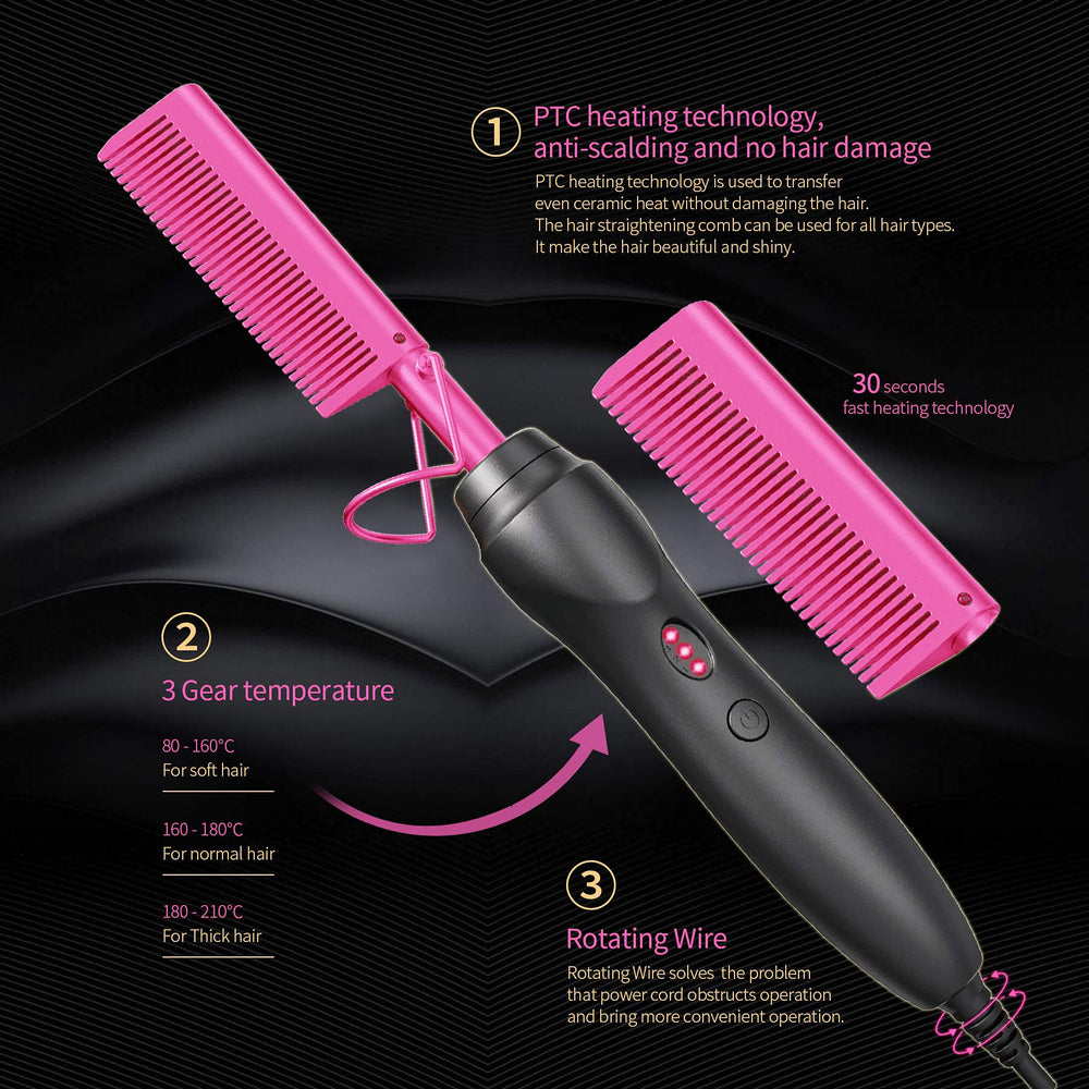 BudiGl surface ceramique interne rose pour une chaleur uniforme