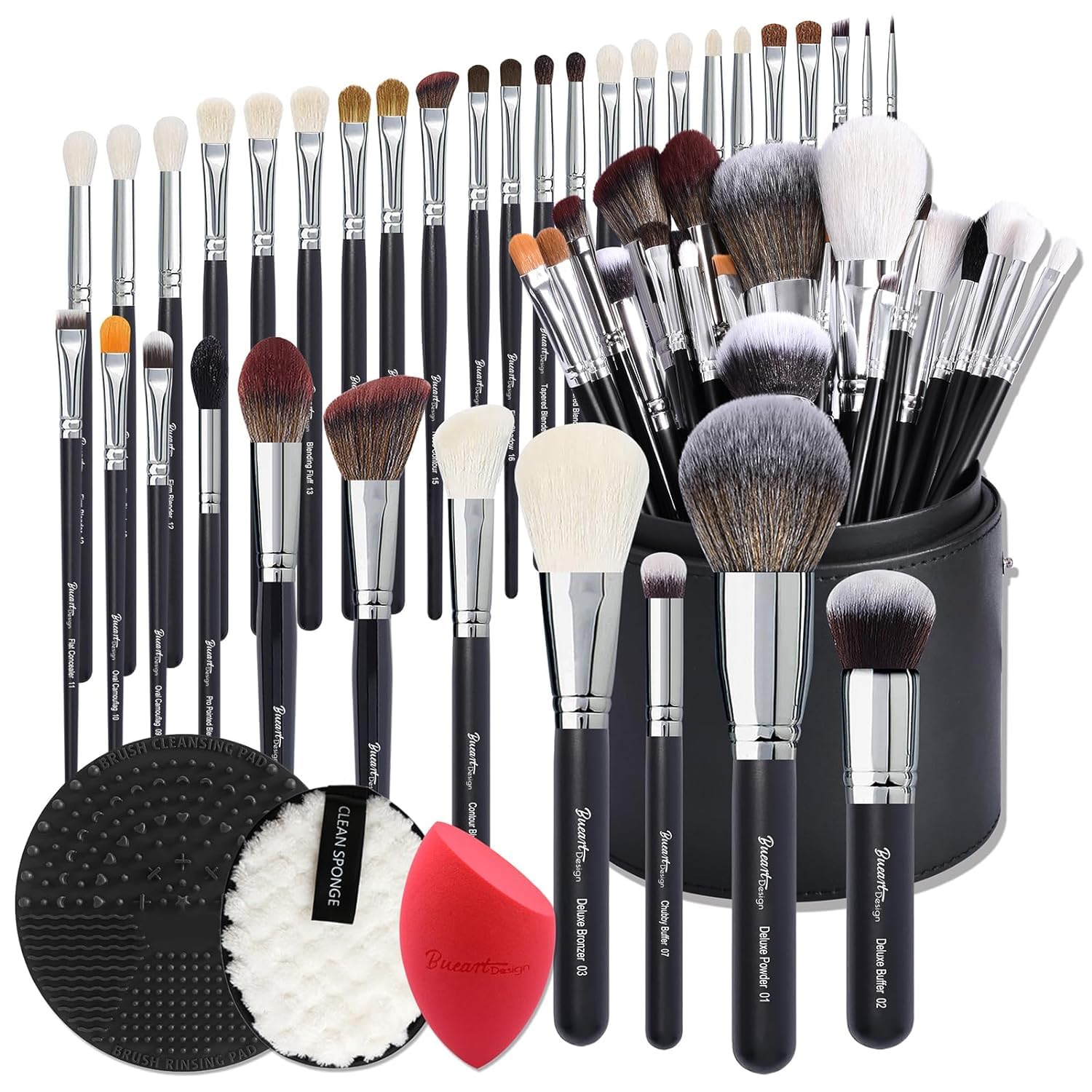 Pinceaux professionnels Bueart Design 34 pièces pour un fini précis