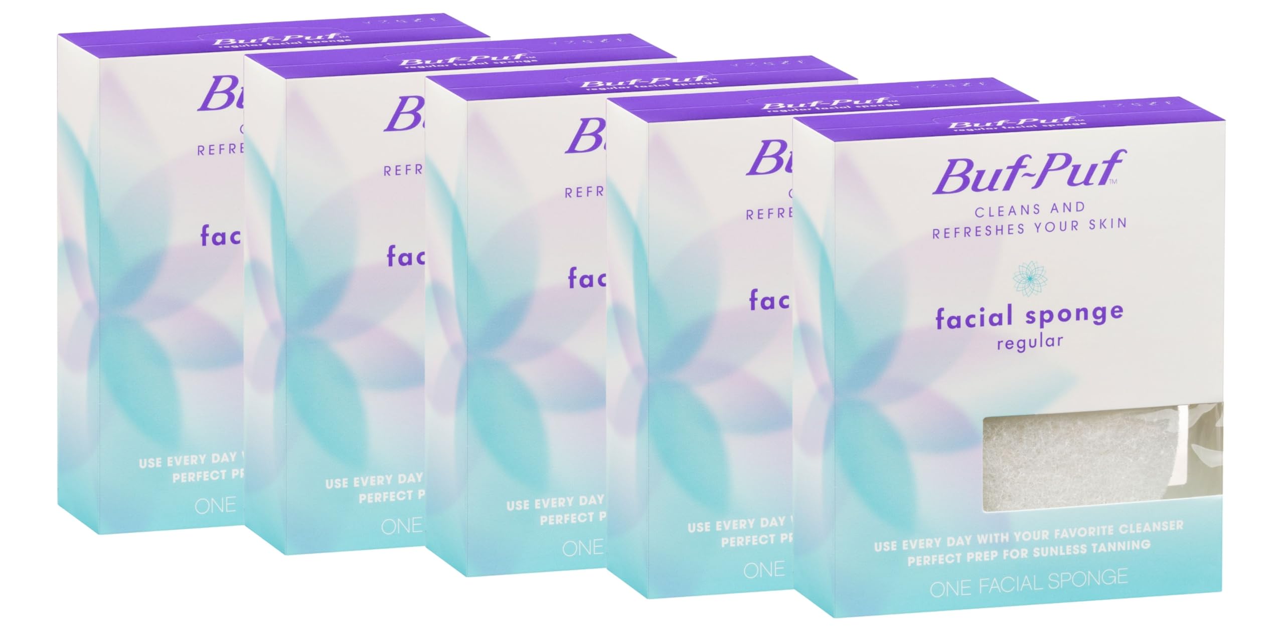 Buf-Puf éponge-visage-douce: nettoyage doux pour la peau.