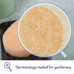 Buf-Puf exfoliation-douce-eponge : exfoliation légère pour peau lumineuse.