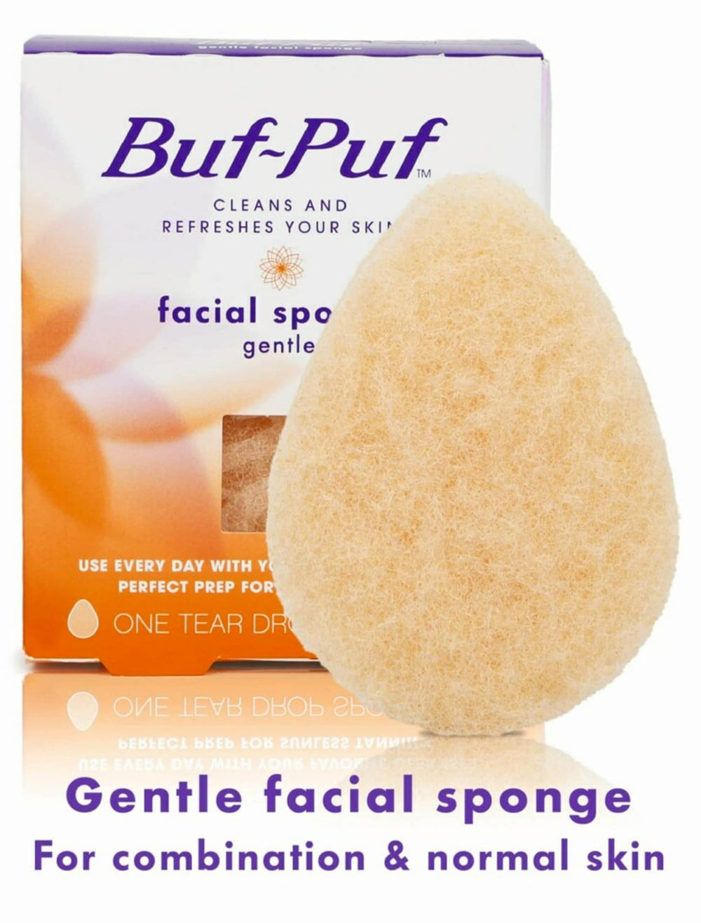 Buf-Puf nettoyage-quotidien-visage : éponge adaptée à une routine quotidienne.