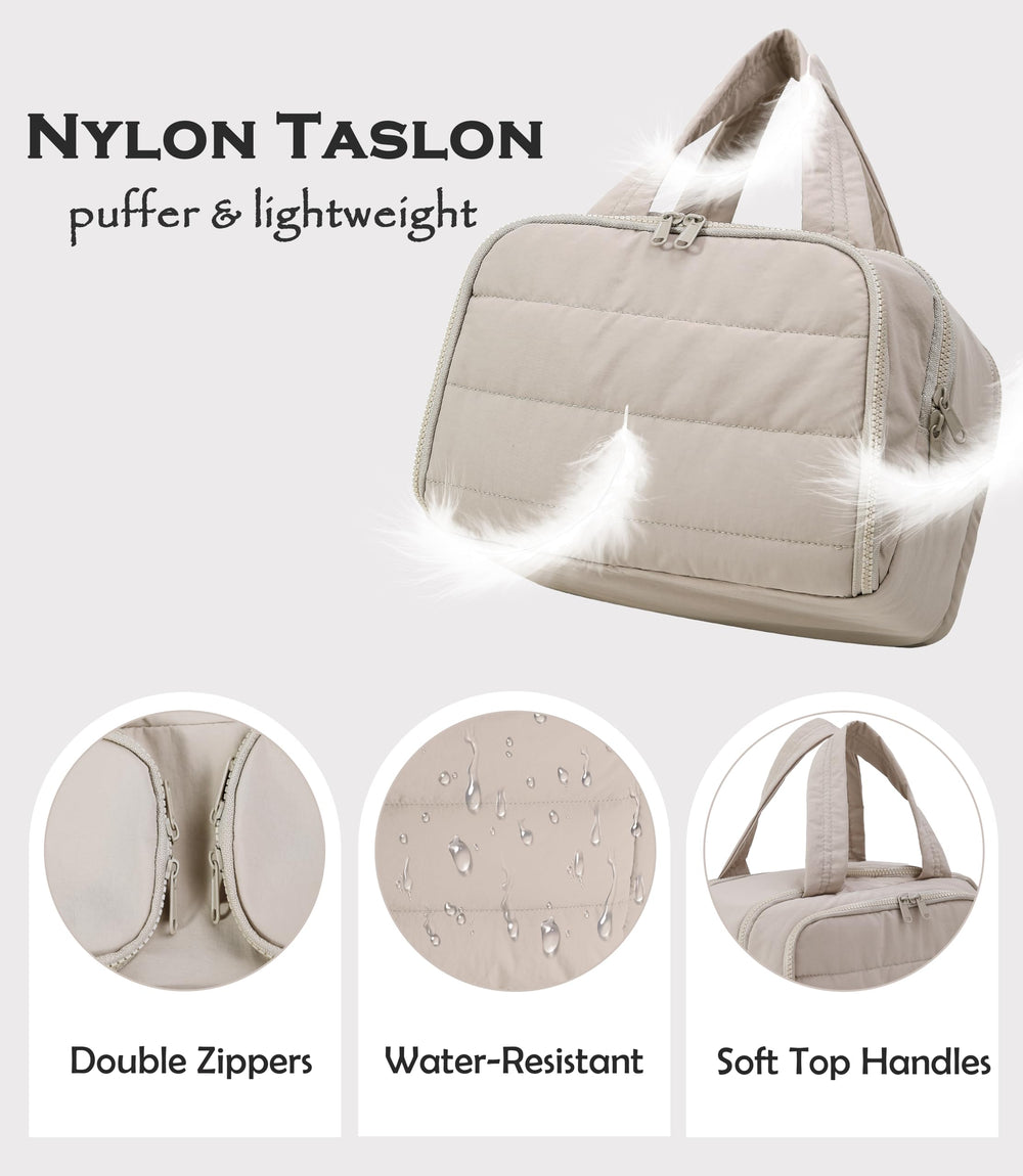 BUZFOWU Trousse: doublure PVC étanche facilite le nettoyage et évite les fuites.