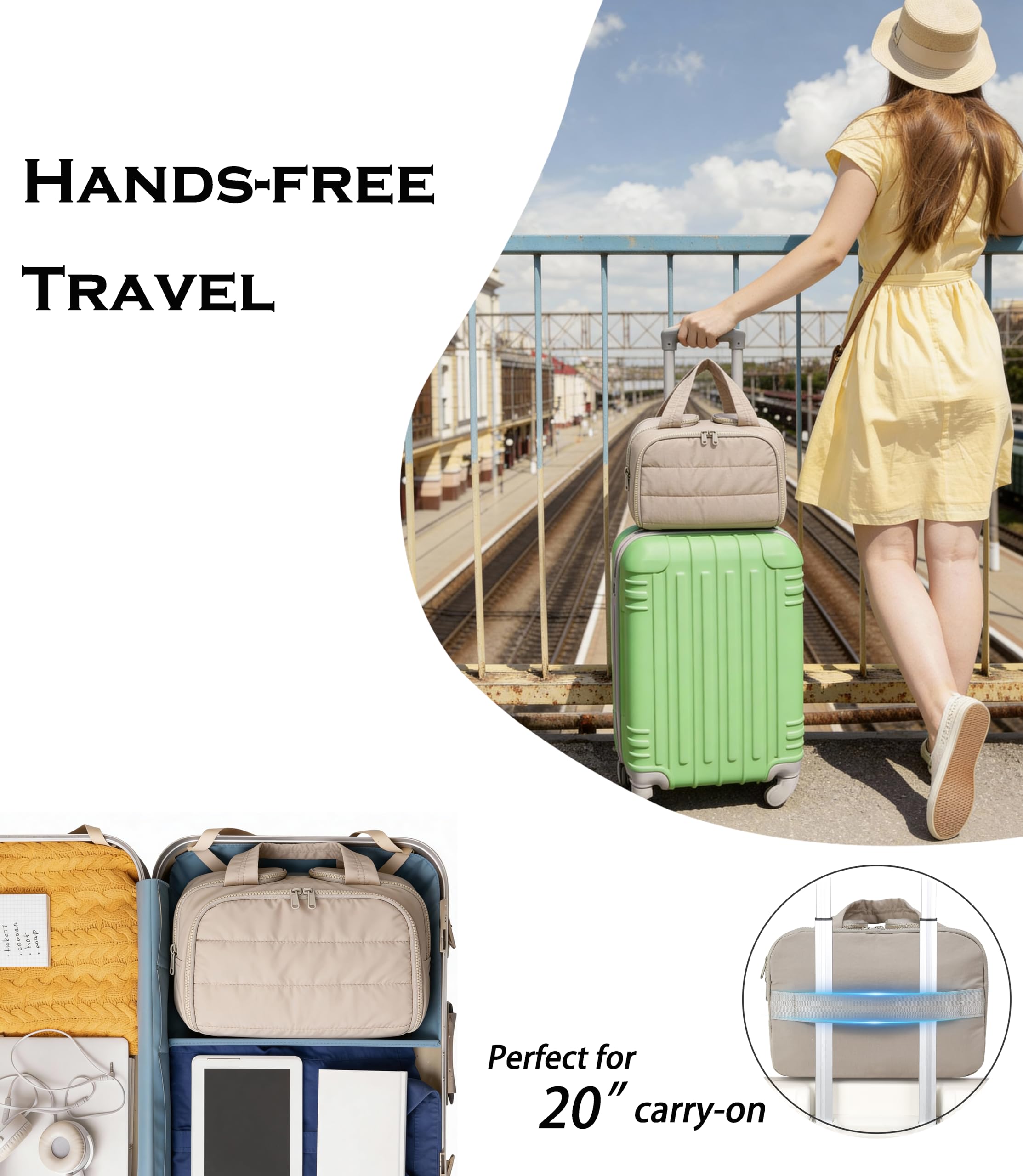 BUZFOWU Trousse avec sonanse: transport facile en voyage.