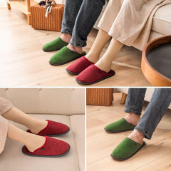 Détail de bordage sur les chaussons BUGUKI en feutre.