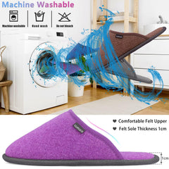 Chaussons BUGUKI faciles à laver en machine pour l'entretien.
