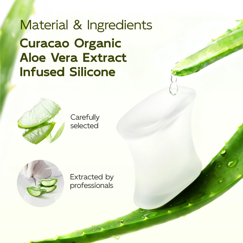 Bukihome séparateurs d’orteils en gel en utilisation sur le pied.