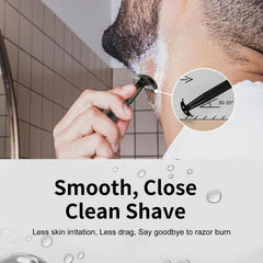 BULIMICA: 10 lames double-edge en inox pour durabilité et glisse fluide.