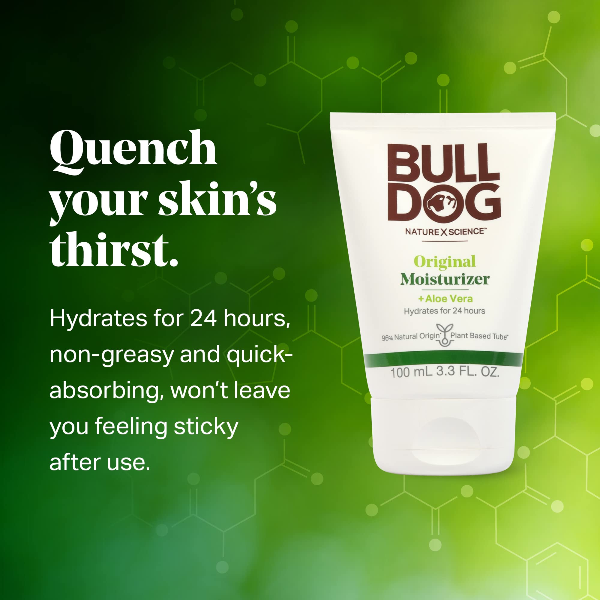 Emballage sans cruauté et sans colorants artificiels pour une routine responsable.