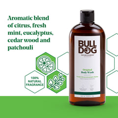 Bulldog Gel Douche Original – mousse riche pour une douche veloutée.