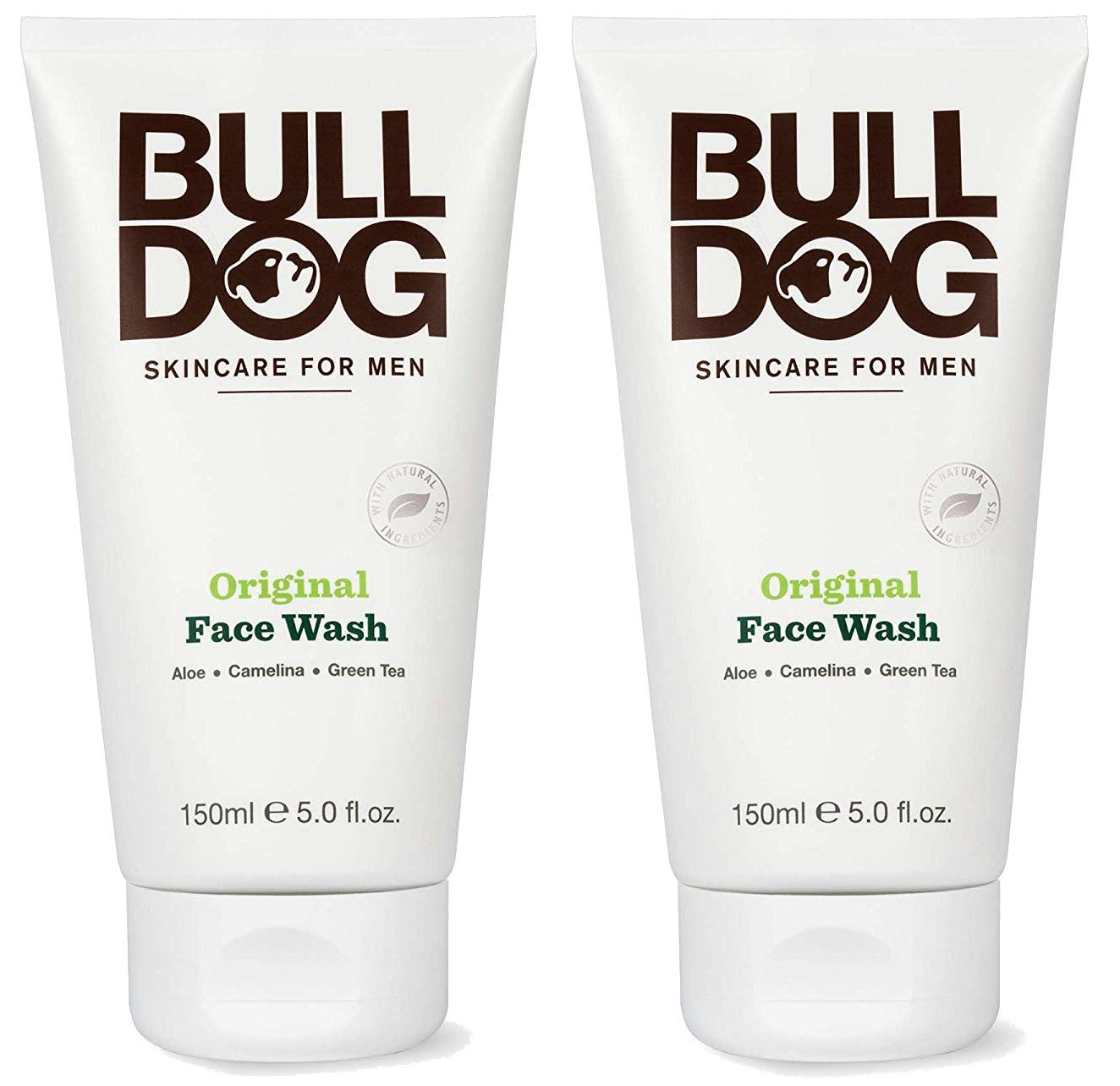 Bulldog Gel Nettoyant Visage Original — bouteille de 150 ml, peau propre et fraîche.