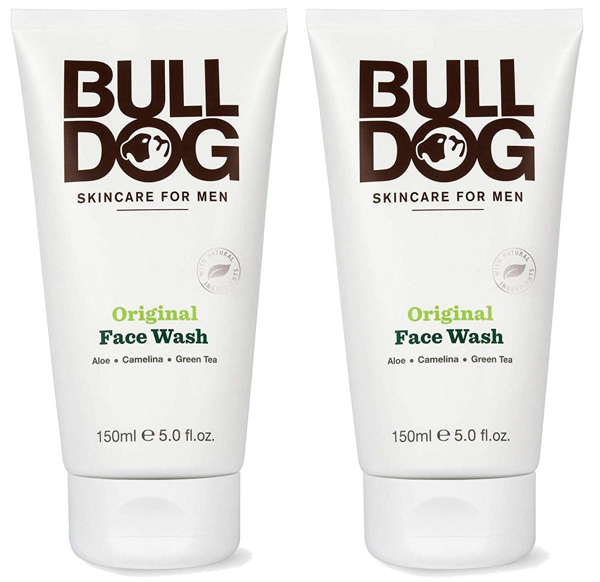 Bulldog Gel Nettoyant Visage Original — bouteille de 150 ml, peau propre et fraîche.
