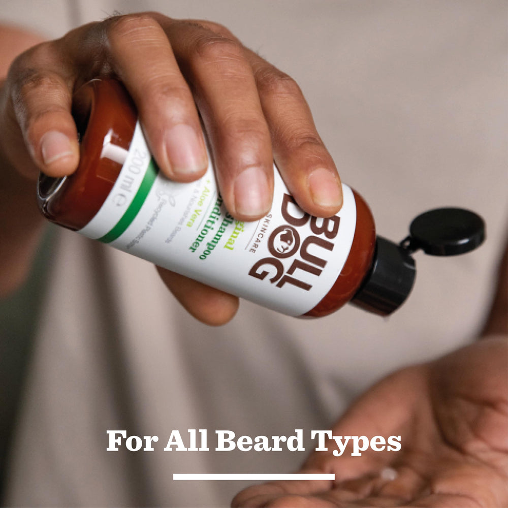BULLDOG ingrédients-naturels pour une barbe saine et soignée.
