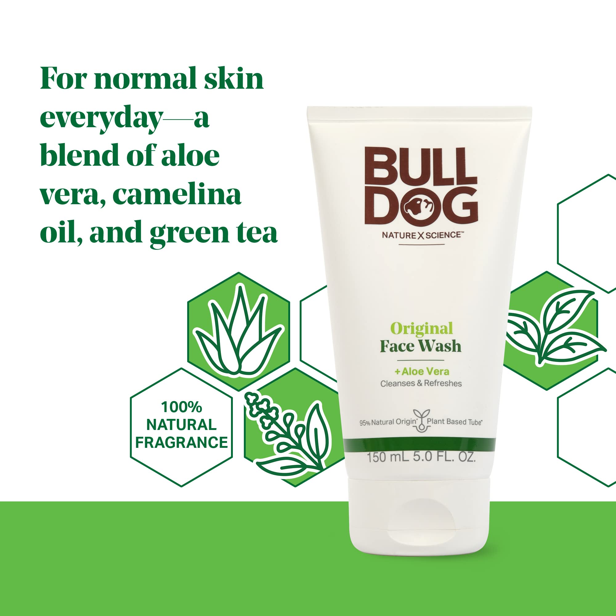 BULLDOG Original – application sur le visage pour nettoyer en douceur.