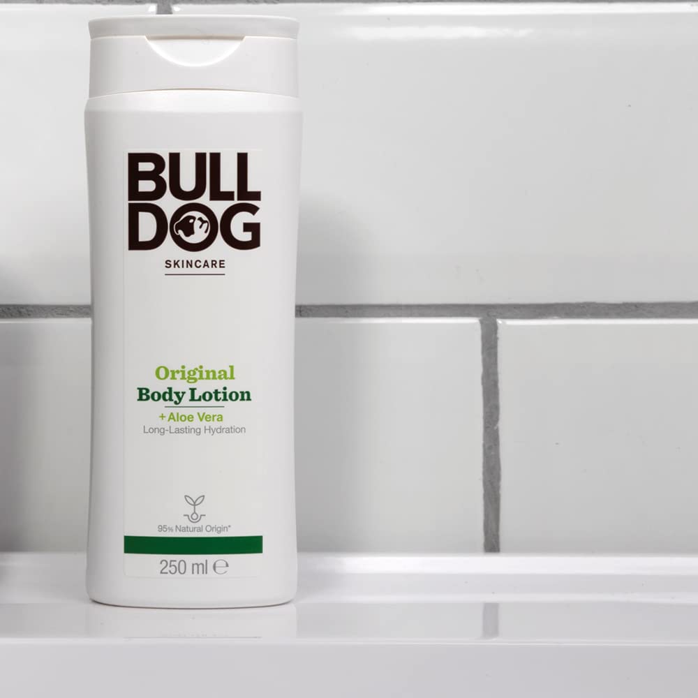 Bulldog Lotion Corps Original, peau hydratée et souple toute la journée.