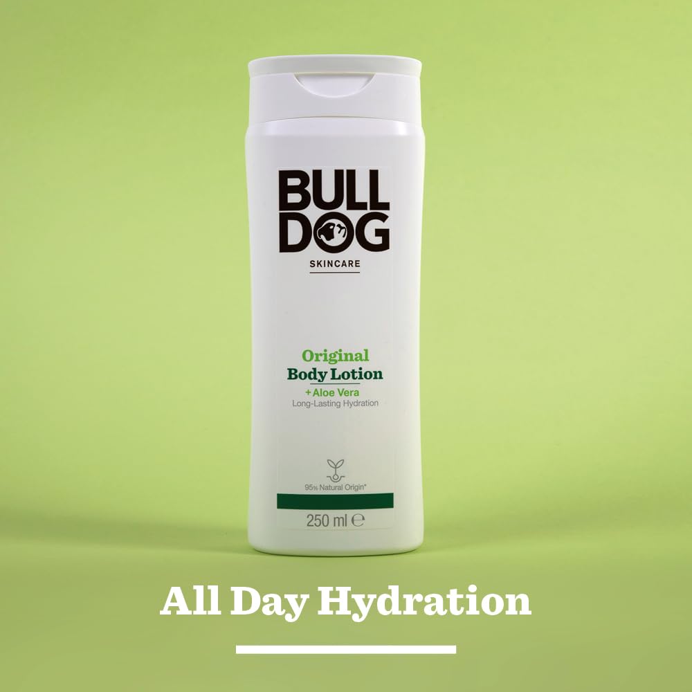 Bulldog Lotion Corps Original thé vert rafraîchissant et léger.