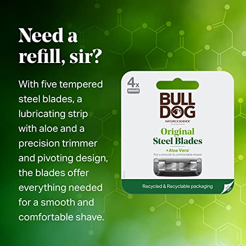 Bulldog lubrifiant Aloe sur recharge pour une glisse douce.