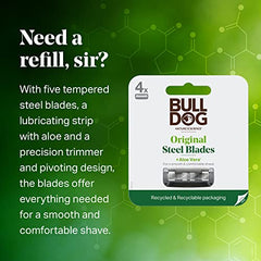 Bulldog lubrifiant Aloe sur recharge pour une glisse douce.