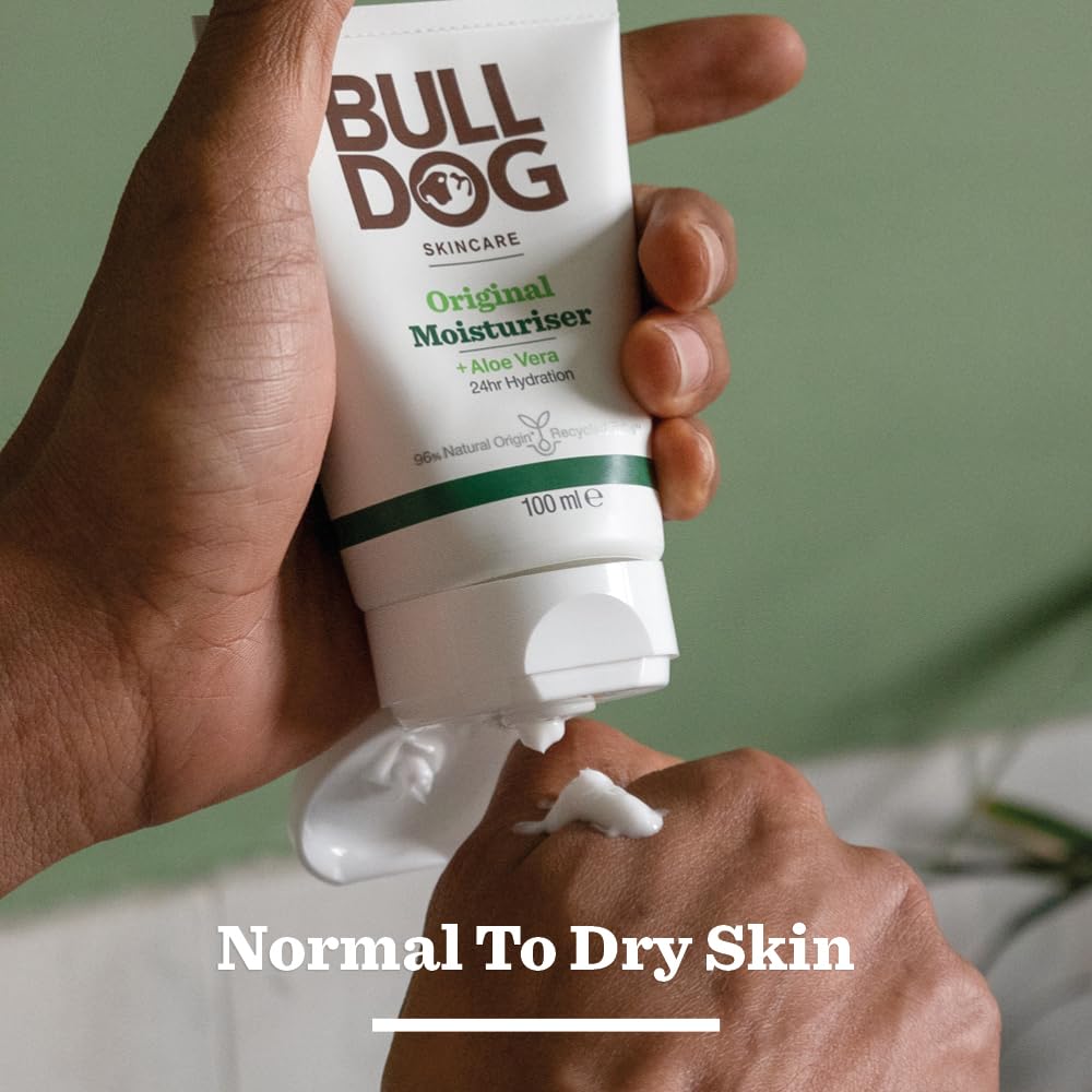 Bulldog Original – Étiquette et emballage visibles, signe de marque naturelle
