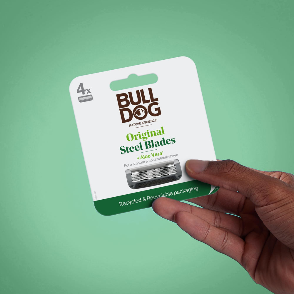 Bulldog science et nature pour un rasage équilibré.