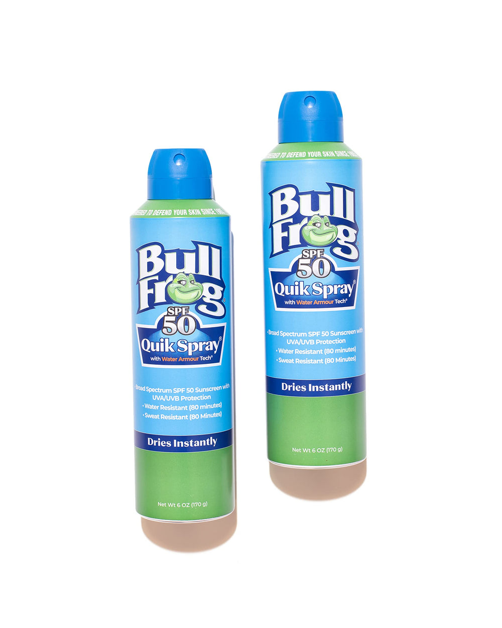 Bullfrog Quik Spray – résistance à l'eau pour activités sportives.