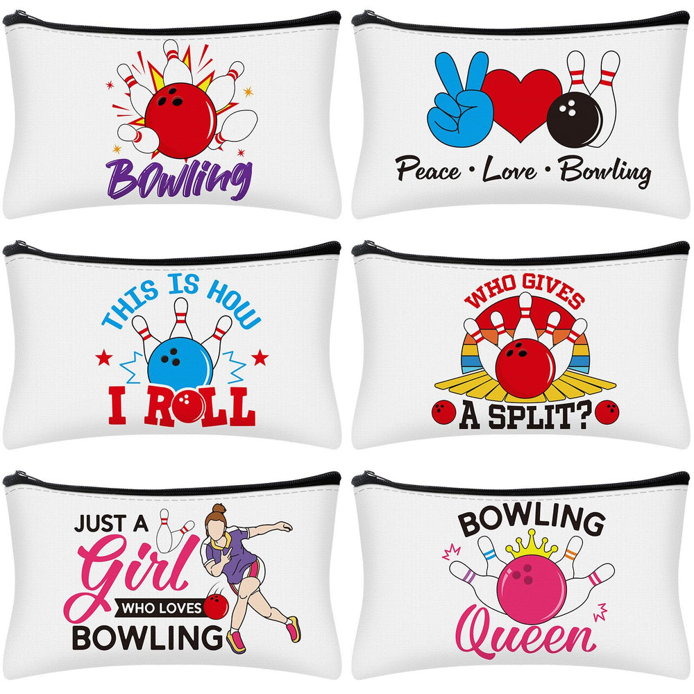 Pochettes maquillage Bowling Bulyoou, six modèles, rangement élégant et pratique.