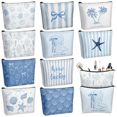Sacs Bulyoou cosmétique océan coquillages pour organiser vos essentiels voyage plage.
