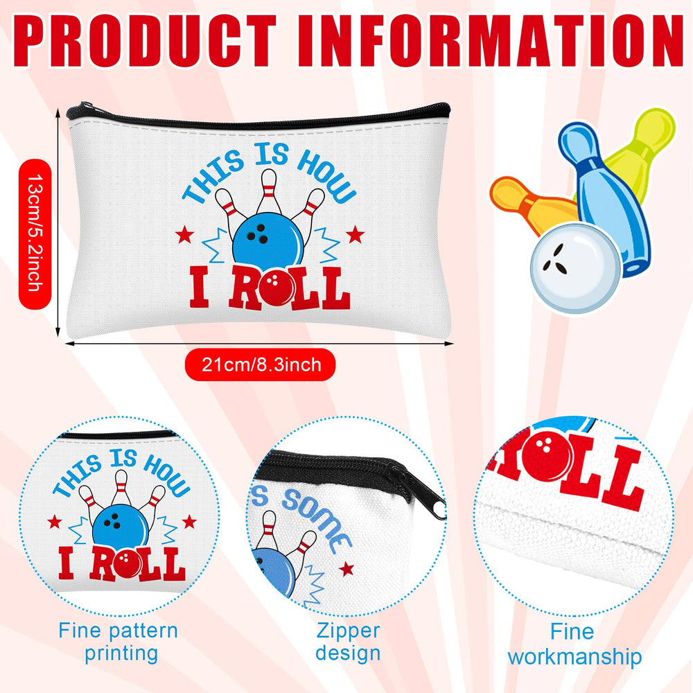 Sac maquillage bowling Bulyoou avec fermeture zip, accès rapide.